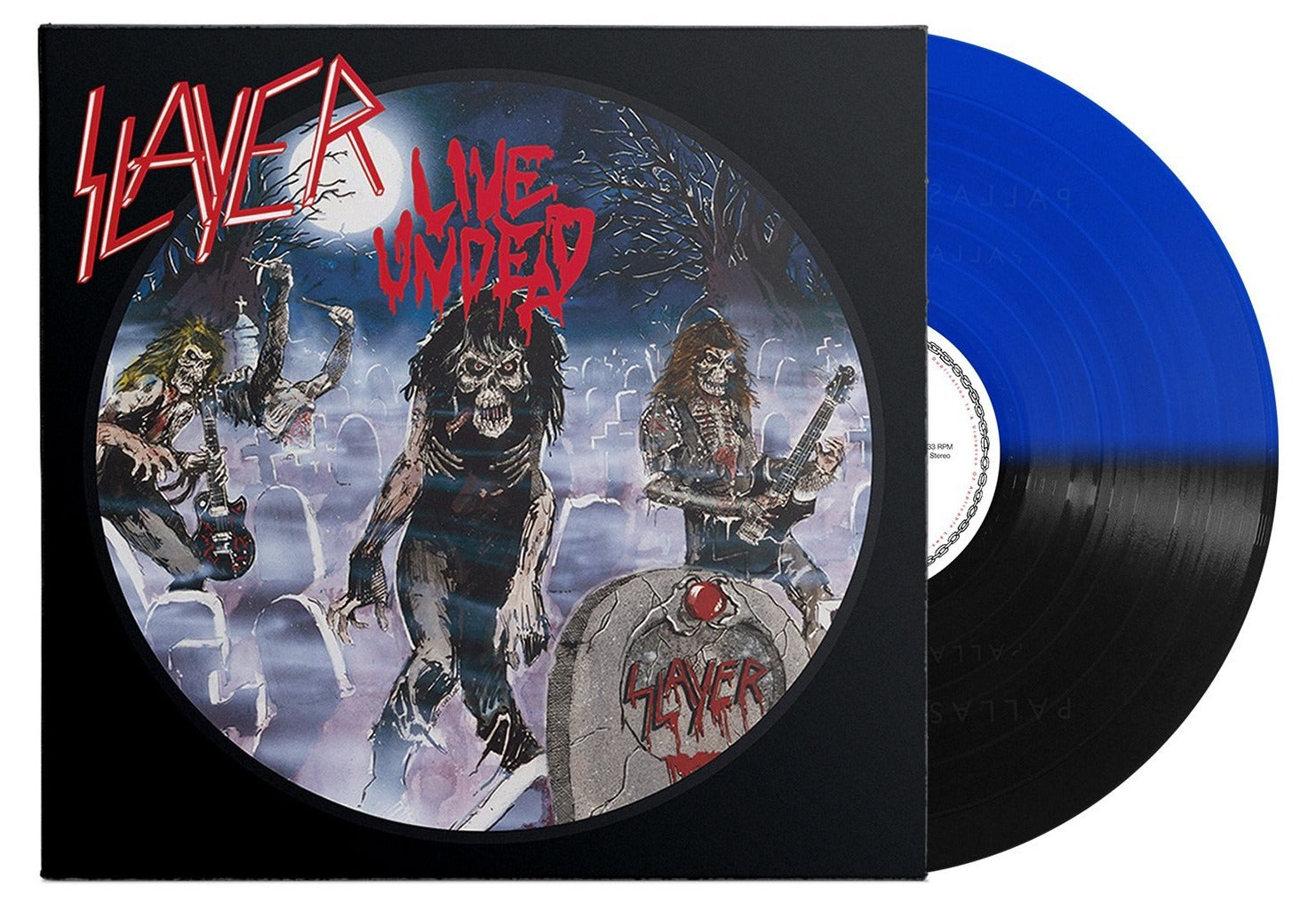 SLAYER 'LIVE UNDEAD' LP (Midnight Blue & Black Split Vinyl)