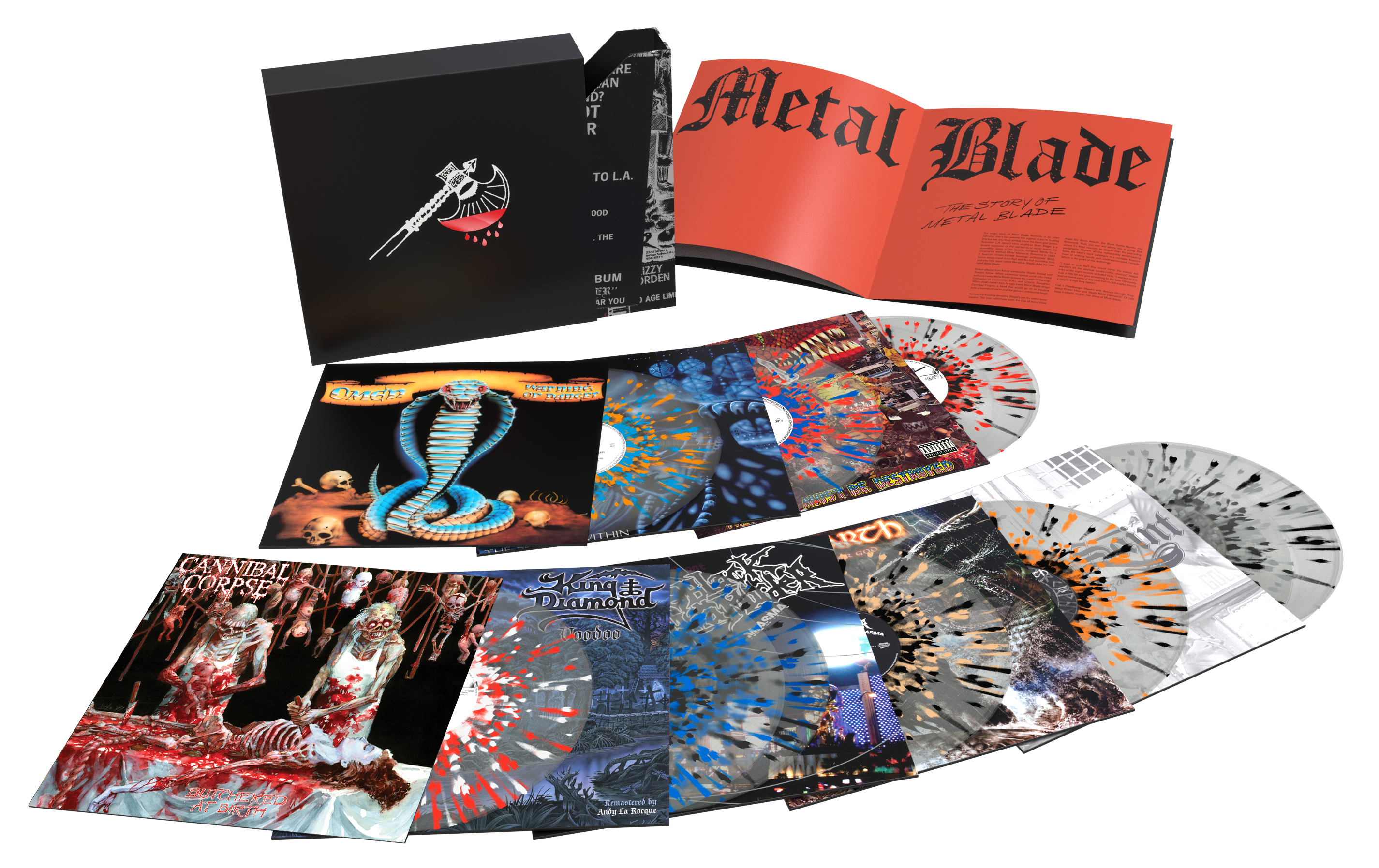 THE STORY OF METAL BLADE LIMITED EDITION VINYL BOX SET (Cannibal Corpse, GWAR, King Diamond, more)