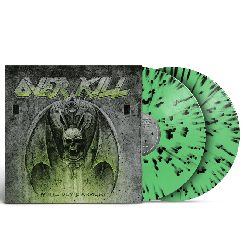OVERKILL 'WHITE DEVIL ARMORY' 2LP (Green w/ Black Splatter Vinyl)