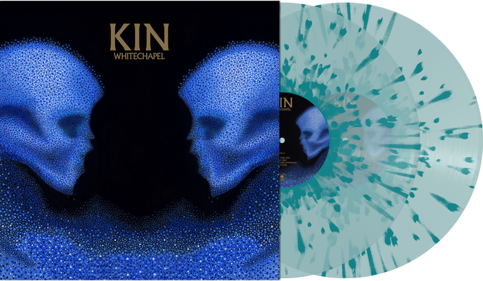 WHITECHAPEL ‘KIN’ LIMITED-EDITION ELECTRIC BLUE WITH AQUA BLUE SPLATTER 2LP – ONLY 500 MADE