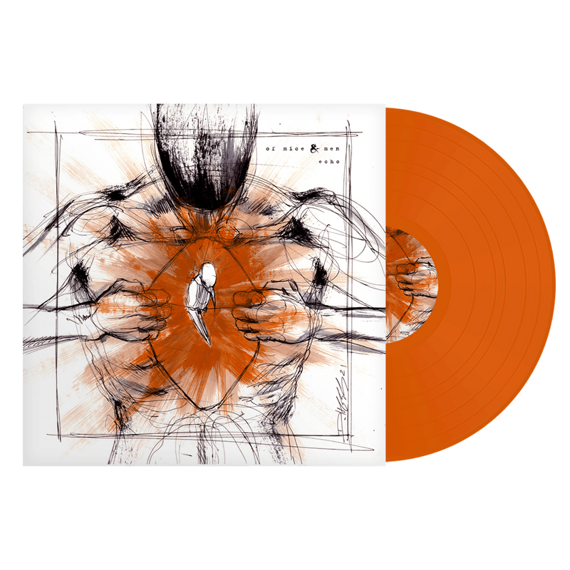 OF MICE & MEN 'ECHO' LIMITED-EDITION ORANGE CRUSH LP – ONLY 100 MADE
