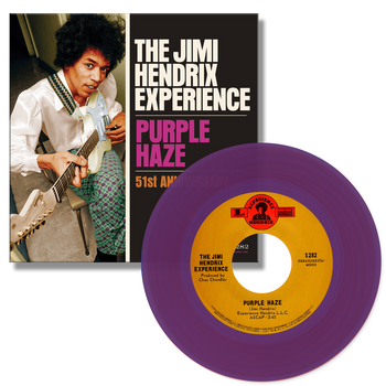 JIMI HENDRIX 'PURPLE HAZE 51ST ANNIVERSARY' 7" EP (Purple Vinyl)