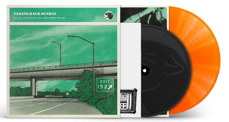 TAKING BACK SUNDAY 'TELL ALL YOUR FRIENDS' LP + 10" (Limited Edition – Only 1000 Made, 20th Anniversary, Orange Crush Vinyl)