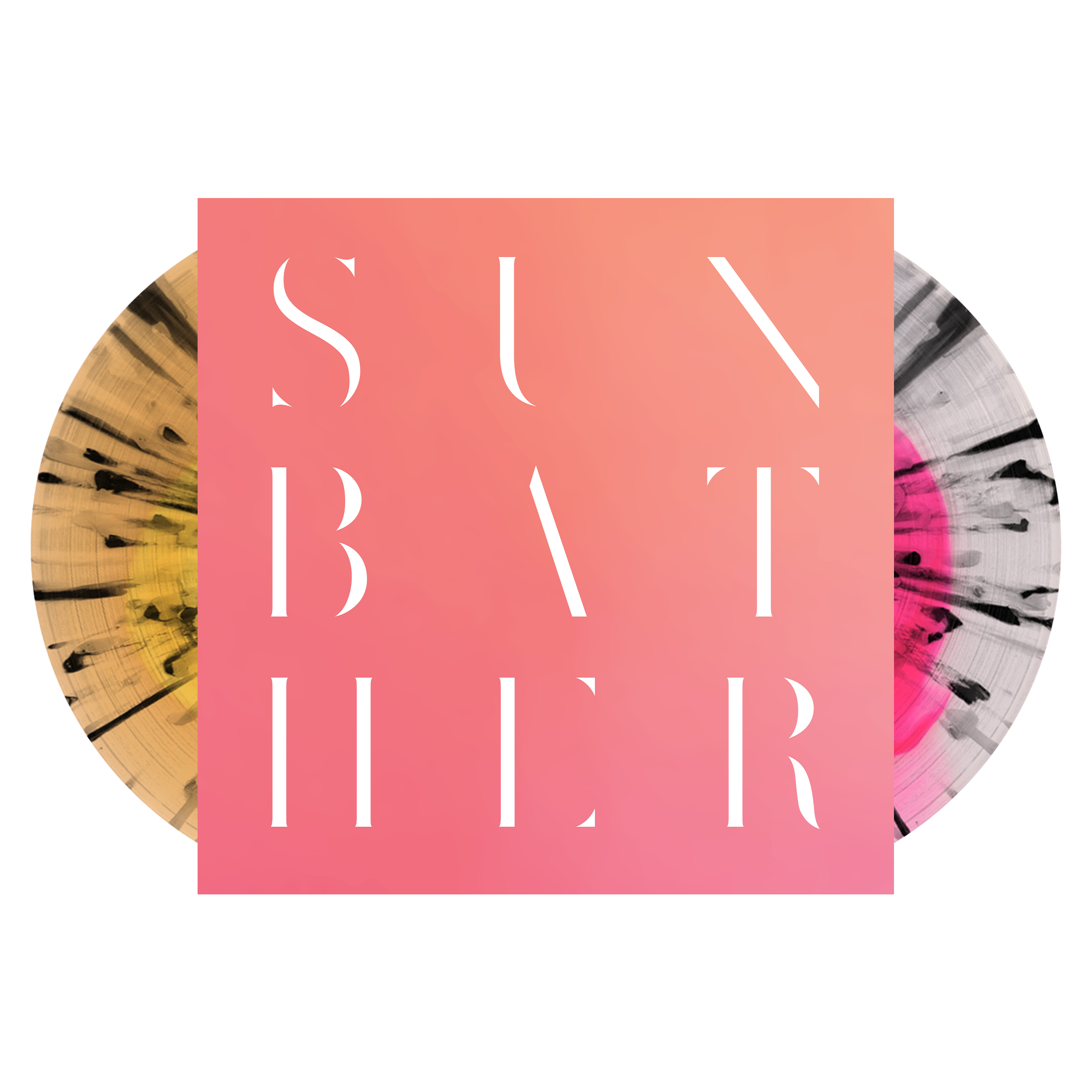 DEAFHEAVEN ‘SUNBATHER’ 2LP (Limited Edition – Only 750 Made, Yellow in Beer / Pink in Transparent w/ Black Splatter Vinyl)