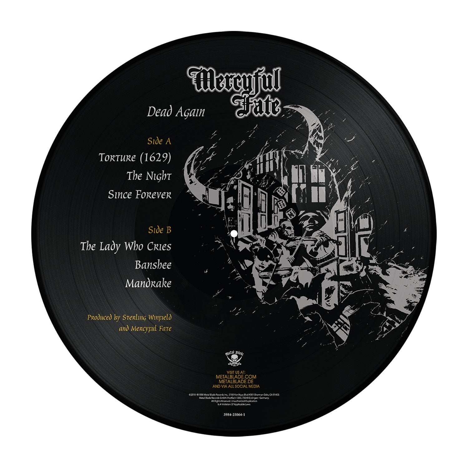 MERCYFUL FATE 'DEAD AGAIN' 2LP PICTURE DISC