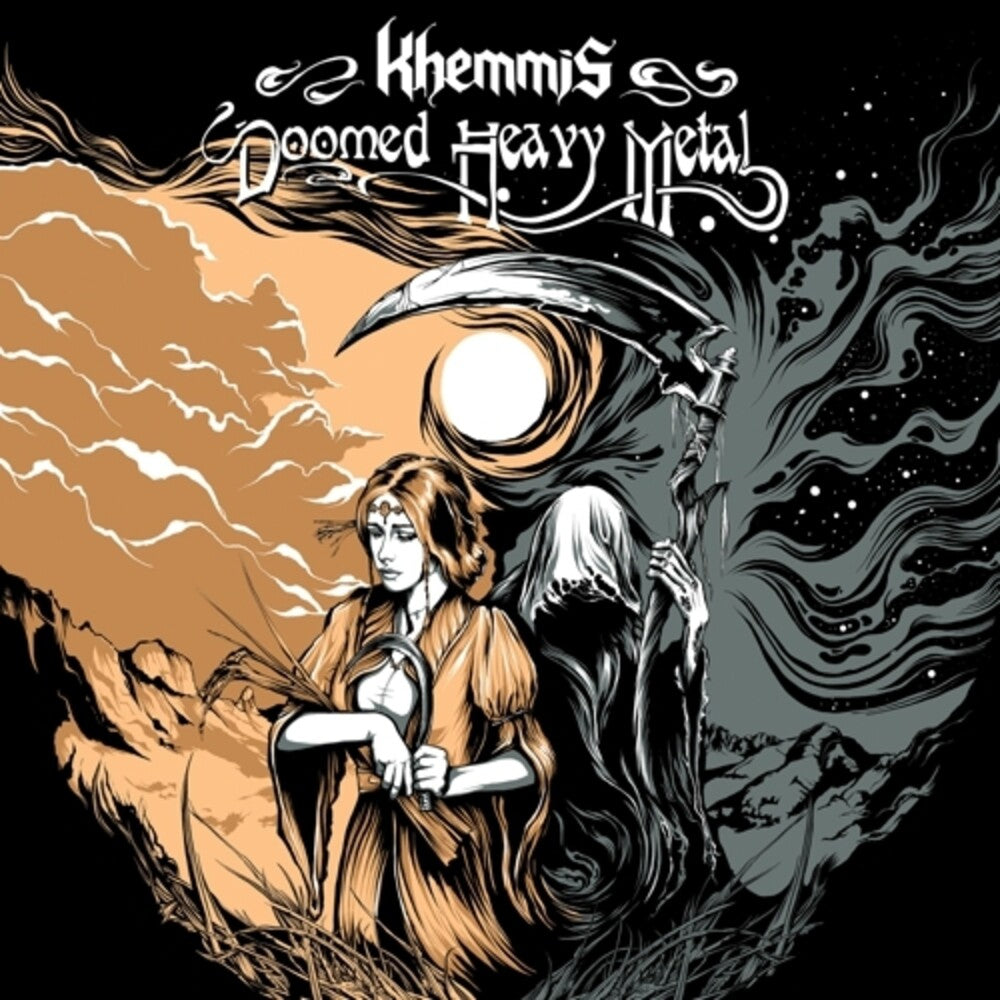 KHEMMIS 'DOOMED HEAVY METAL' LP (White Inside Ultra Clear with Black, Beer, Silver Splatter Vinyl)