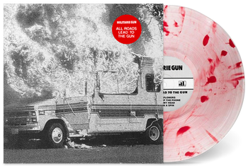 MILITARIE GUN ‘ALL ROADS LEAD TO THE GUN I’ LP (Limited Edition – Only 200 made, Clear w/ White & Red Swirl Vinyl)