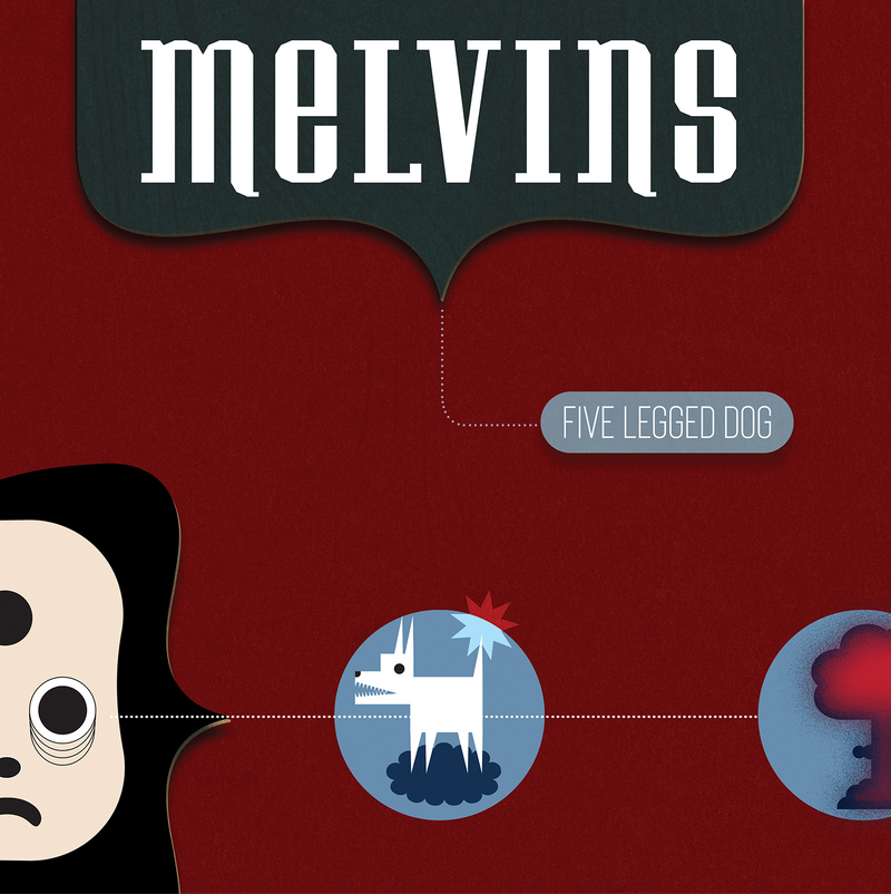 MELVINS 'FIVE LEGGED DOG' 4LP WITH POSTER (Colored Vinyl)