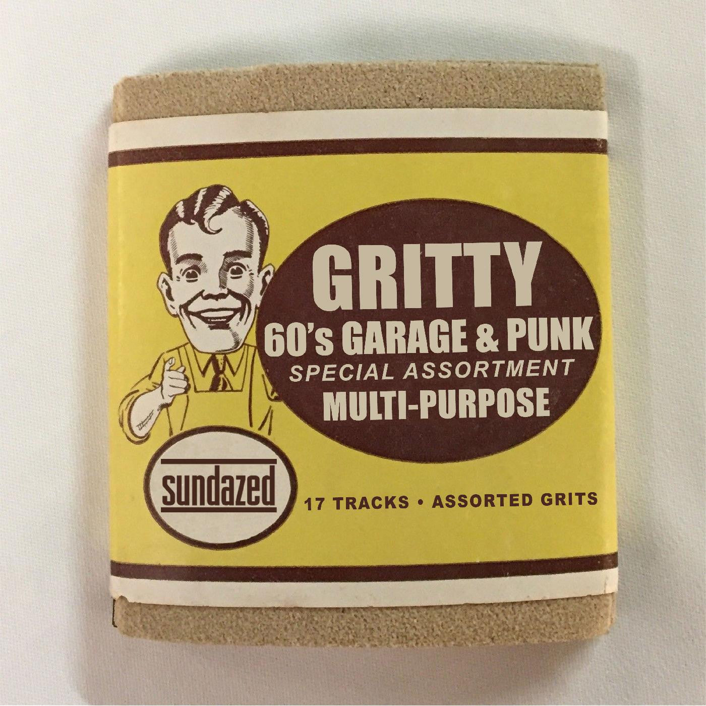 VARIOUS ARTISTS 'GRITTY '60S GARAGE & PUNK' LP (Gold Vinyl)