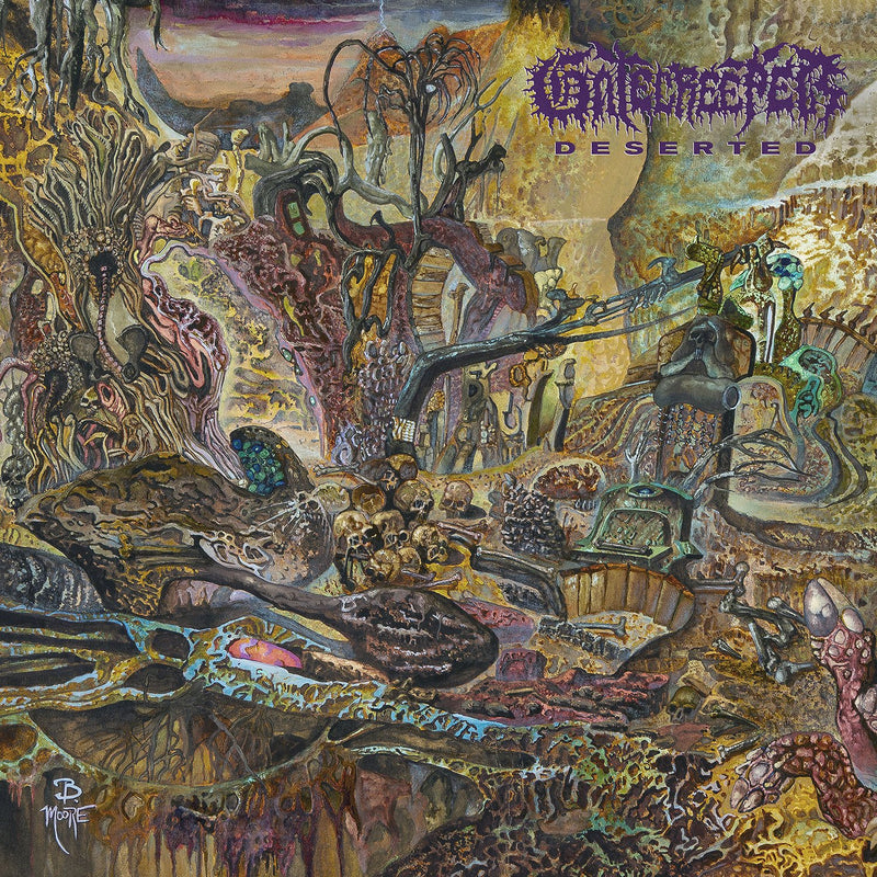 GATECREEPER 'DESERTED' LP (Neon Violet with Metallic Gold Splatter)