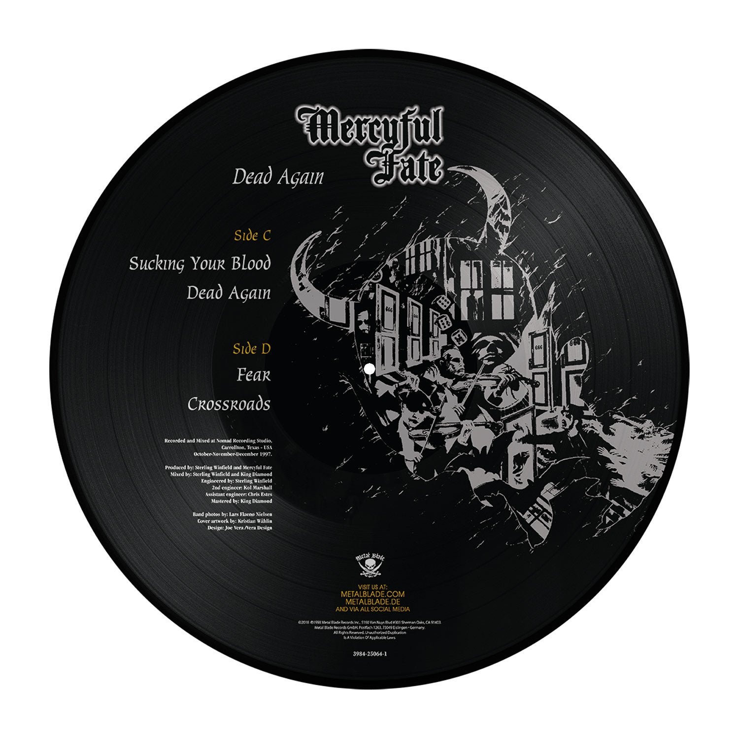 MERCYFUL FATE 'DEAD AGAIN' 2LP PICTURE DISC