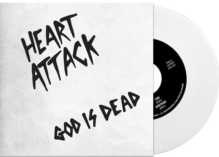 HEART ATTACK 'GOD IS DEAD' LIMITED EDITION WHITE 7" – ONLY 250 MADE