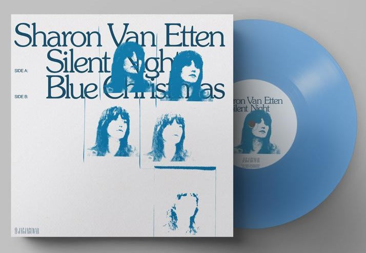 SHARON VAN ETTEN 'SILENT NIGHT / BLUE CHRISTMAS' 7" EP (Clear Blue Vinyl)