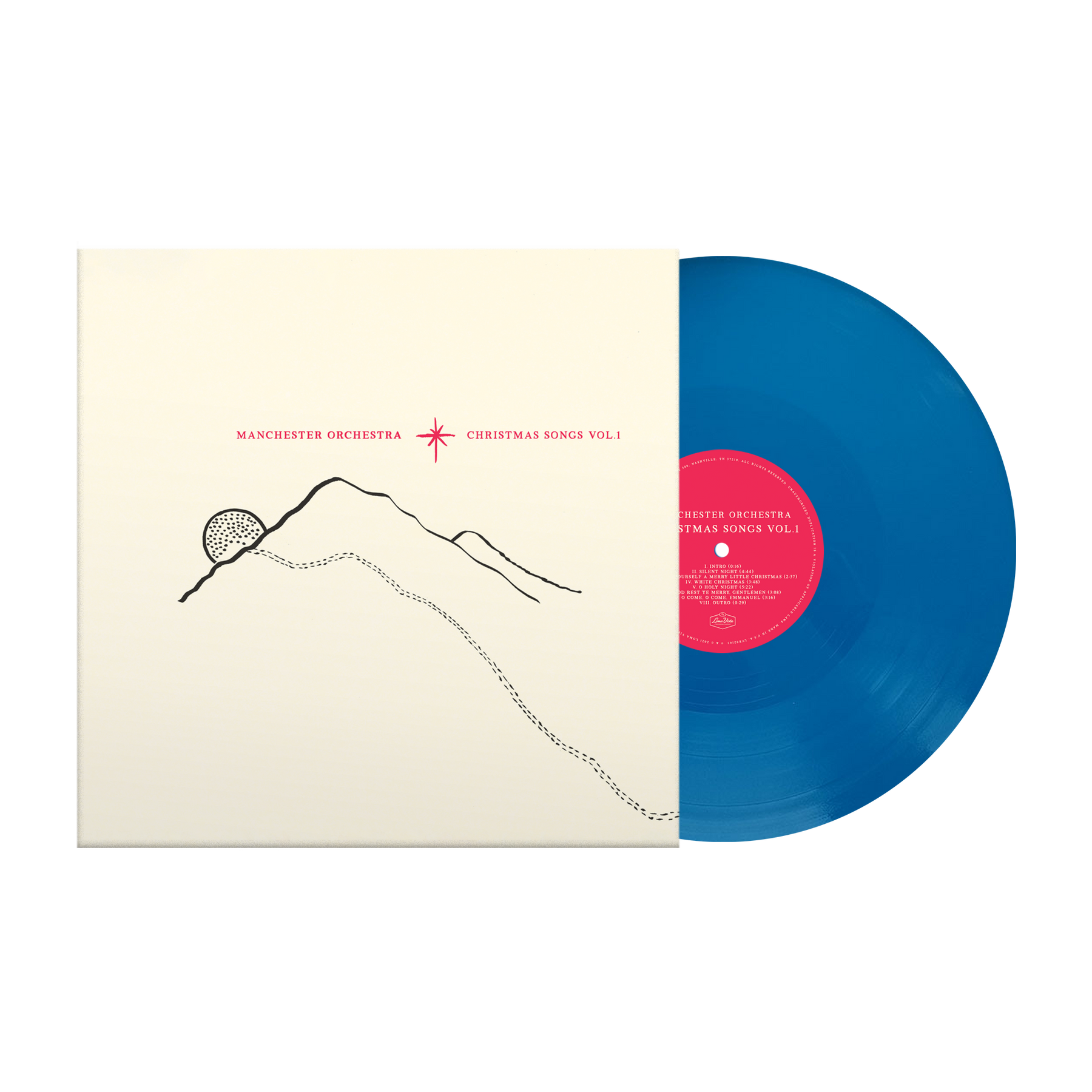 MANCHESTER ORCHESTRA 'CHRISTMAS SONGS VOL. 1' LP (Blue Christmas Vinyl)