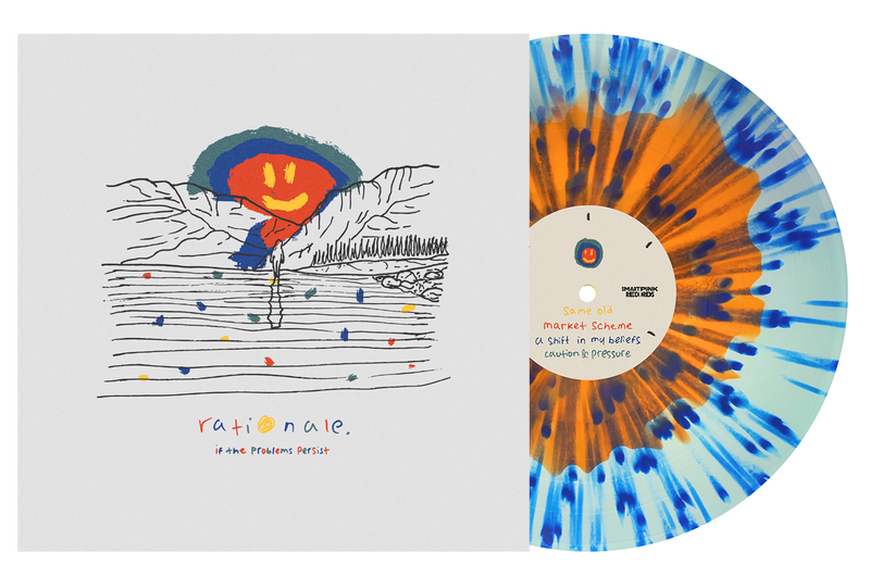 RATIONALE. ‘IF THE PROBLEMS PERSIST’ LP (Limited Edition – Only 100 made, Orange in Blue w/ Dark Blue Splatter Vinyl)