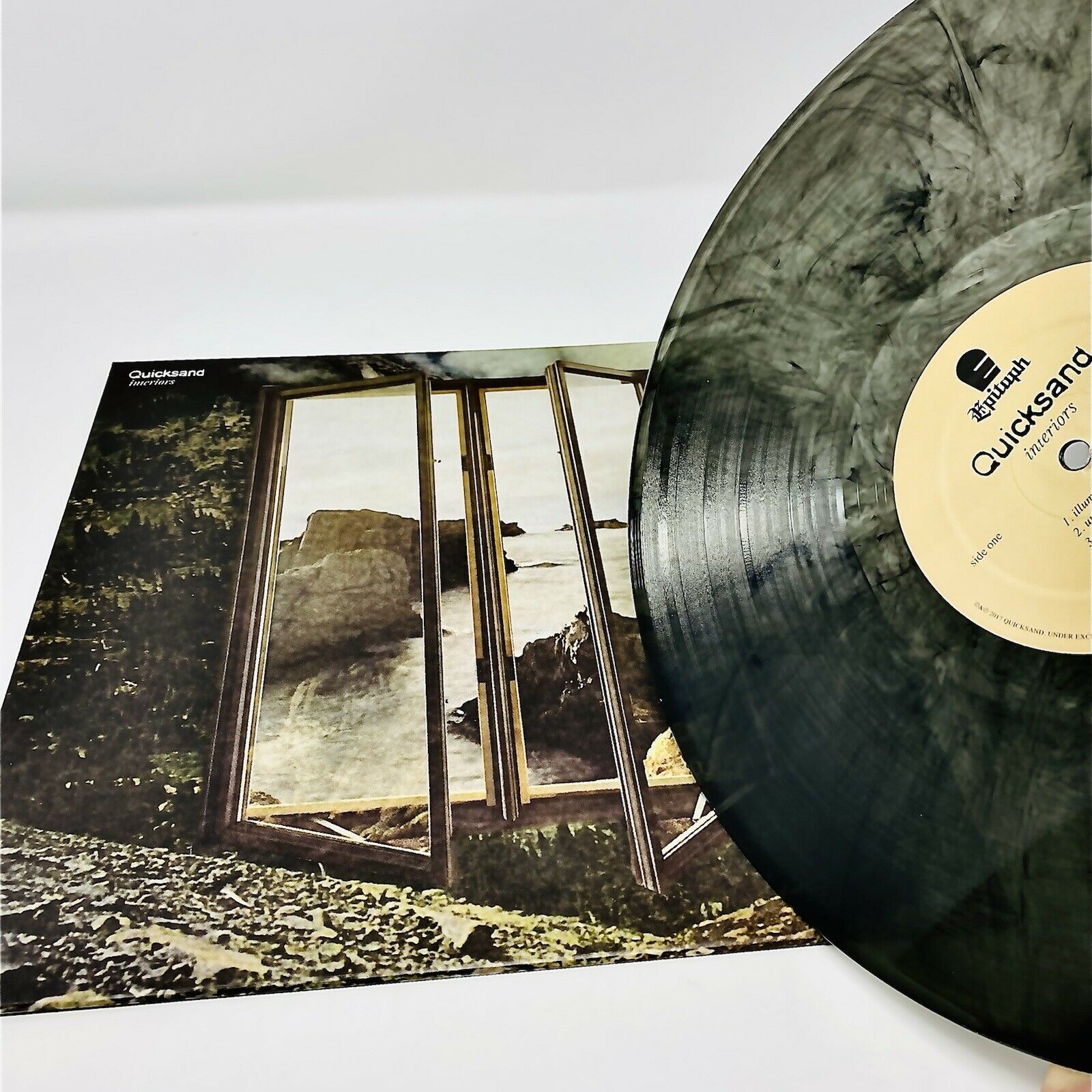 QUICKSAND 'INTERIORS' LP (Clear & Black Smoke Vinyl)