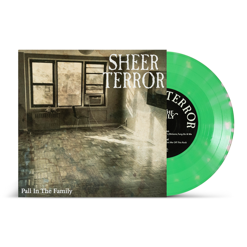 SHEER TERROR 'PALL IN THE FAMILY' 7" EP (Green w/ Pink Splatter Vinyl)