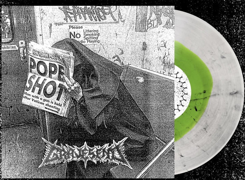 GRAVESEND 'METHODS OF HUMAN DISPOSAL' LP (Neon Green inside Ultra Clear w/ Black Smoke Vinyl)