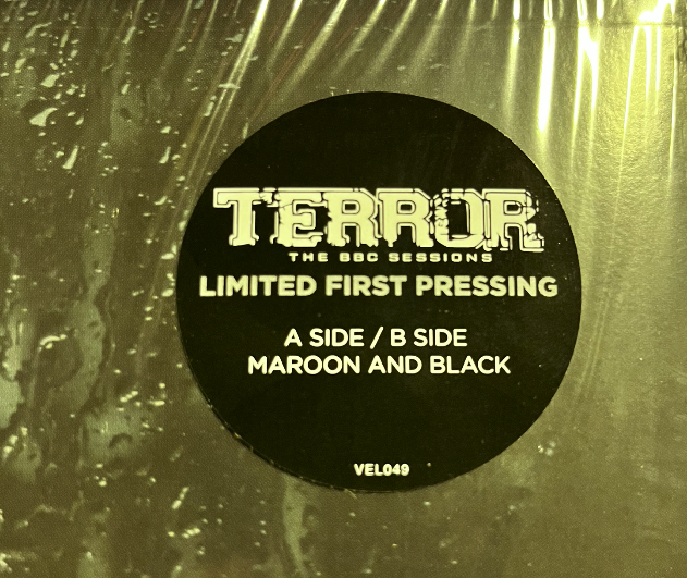 TERROR 'THE BBC SESSIONS' LP (Maroon & Black Vinyl)