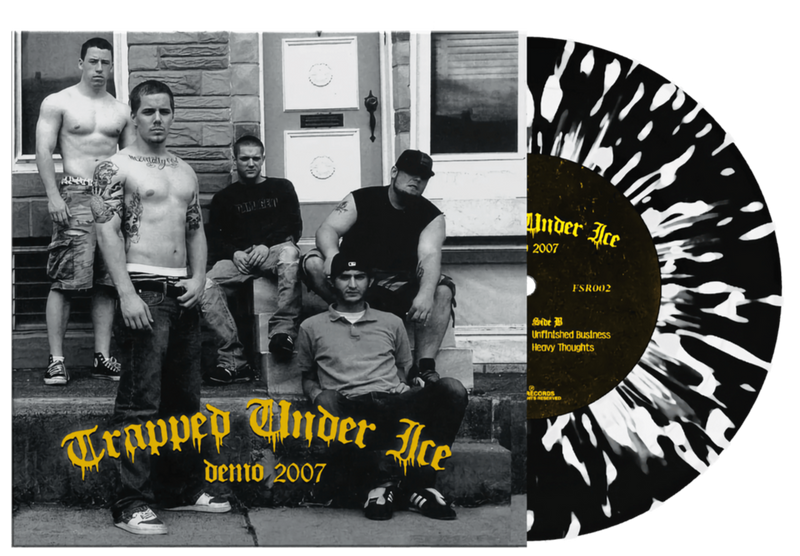 TRAPPED UNDER ICE 'DEMO 2007' 7" EP (Black & White Splatter Vinyl)