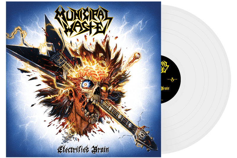 MUNICIPAL WASTE 'ELECTRIFIED BRAIN' LIMITED EDITION WHITE LP – ONLY 300 MADE